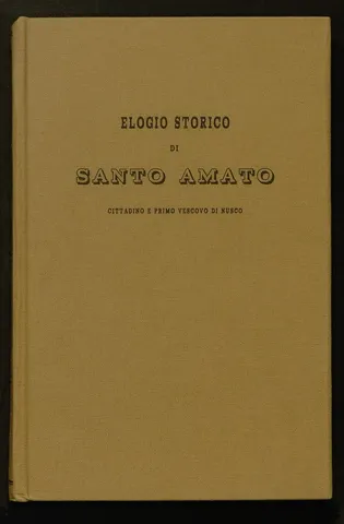 Elogio storico di Santo Amato