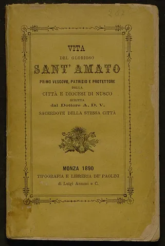 Vita del glorioso Sant'Amato